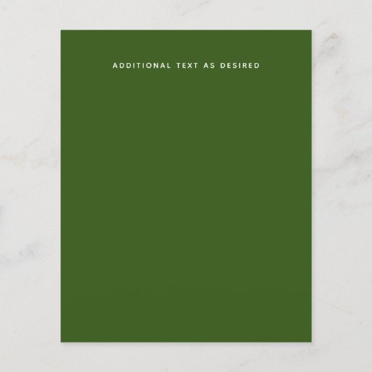 Vintage Typografie-Weihnachtsbrief (Rückseite)