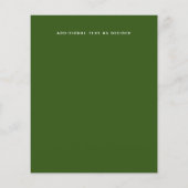 Vintage Typografie-Weihnachtsbrief (Rückseite)