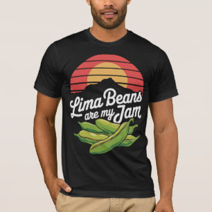 Vintage Typographie Lima-Bohnen sind mein Ding Foo T-Shirt