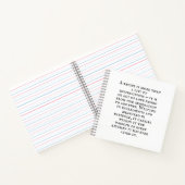 Vintage Typography Rustic Kitchen Quote Notizblock (Innenseite)