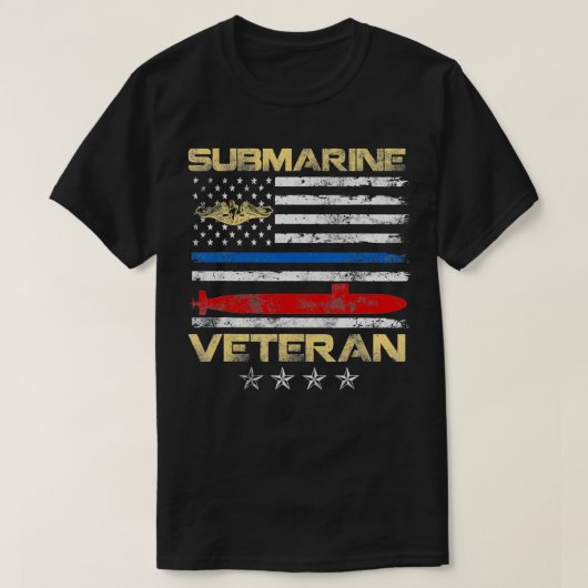 Vintage U-Boot-Kriegsfahne T-Shirt (Design vorne)