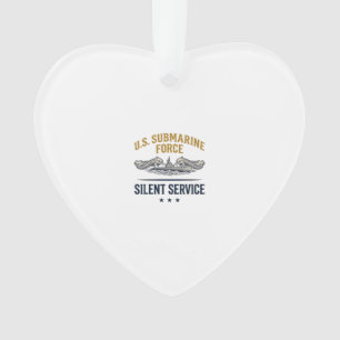 Vintage U-Boot-Streitkräfte Stiller Dienst Vektor Ornament