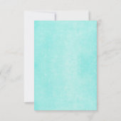 Vintage UAWG - Saitenleuchten - blau RSVP Karte (Rückseite)