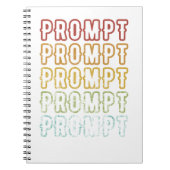 Vintage Überblendungs-Eingabeaufforderung Notizblock (Vorderseite)