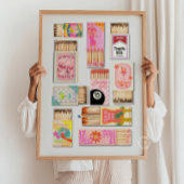 Vintage Übereinstimmung Poster