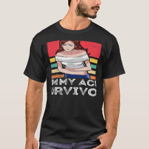 Vintage-Überlebender mit Bauchschmerzen Magenverst T-Shirt