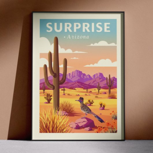 Vintage Überraschung Arizona Poster