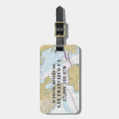 Vintage Übersicht San Francisco CA Gepäckanhänger (Vorderseite vertikal)