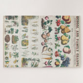Vintage Übersicht über die botanische Bildung der Puzzle (Horizontal)