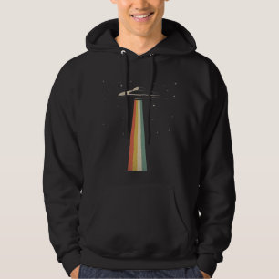 Vintage UFO Alien Entführung Retro-Raumschiff Hoodie