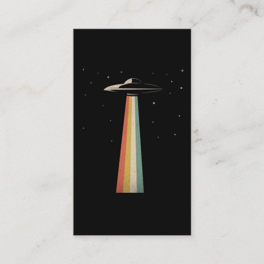 Vintage UFO Alien Entführung Retro-Raumschiff Visitenkarte (Vorderseite)
