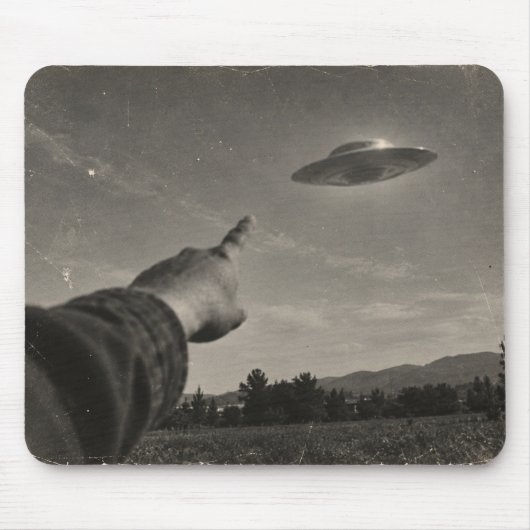 Vintage UFO Sighting Mousepad (Vorne)