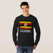 Vintage-Uganda-Flagge für Ugander T-Shirt (Vorne ganz)