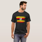 Vintage-Uganda-Flagge für Ugander T-Shirt (Vorne ganz)