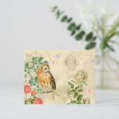 Vintage Uhpostkarte mit wunderschönen Rose Postkarte (Stehend Vorderseite)