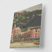 Vintage Uhr am königlichen Hawaiianischen Platz (Winkel)