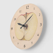 Vintage Uhr an der Apple-Wand (Winkel)