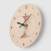 Vintage Uhr an der Apple-Wand (Winkel)