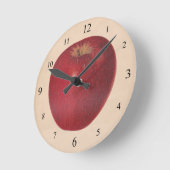 Vintage Uhr an der Apple-Wand (Winkel)