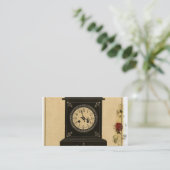 Vintage Uhr-Anzeige Visitenkarte (Stehend Vorderseite)
