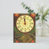 Vintage Uhr, Countdown bis Weihnachten (Stehend Vorderseite)