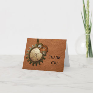 Vintage Uhr danken Ihnen zu kardieren, zu Dankeskarte