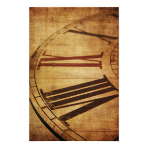 Vintage Uhr Fotodruck