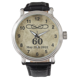 Vintage-Uhr für den 60. Geburtstag für Männer Armbanduhr