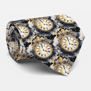 Vintage-Uhr-Gesicht-Steampunk-Halstuch Krawatte