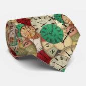 Vintage Uhr Hals-Krawatte Krawatte (Gerollt)