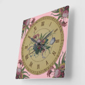 Vintage Uhr mit Blume (Winkel)