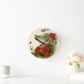 Vintage Uhr "Poppies Wall" (Zuhause)
