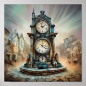 Vintage Uhr Poster (Vorne)