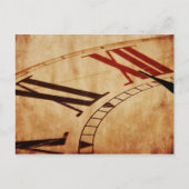 Vintage Uhr Postkarte (Vorderseite)