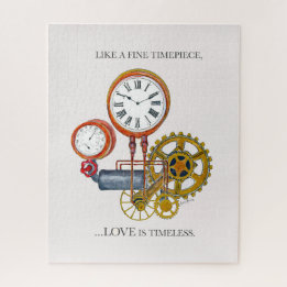 Vintage Uhr Puzzle