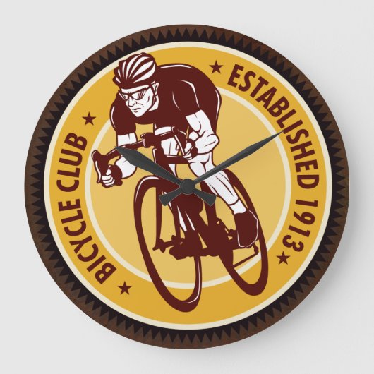 Vintage Uhr-Wahlen des Fahrrad-12 Große Wanduhr (Vorderseite)