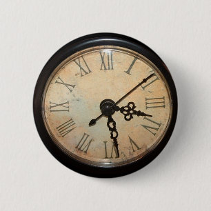 Vintage-Uhr-Zifferblatt-Knopf Button