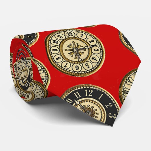 Vintage Uhren Krawatte (Gerollt)