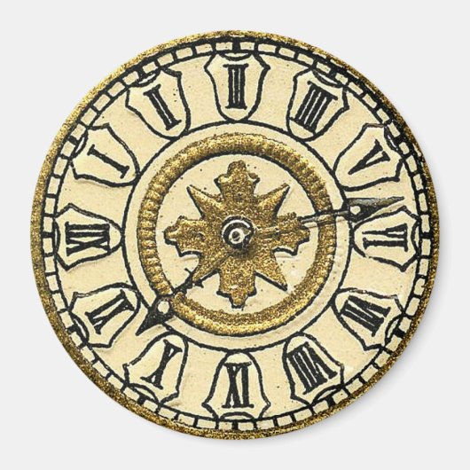 Vintage Uhren Magnet (Vorne)