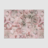 Vintage Uhren | Steampunk Ephemera Decoupage Seidenpapier (Vorderseite)