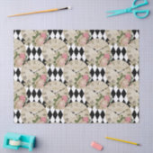 Vintage Uhren und Rose Seidenpapier (Basteln)