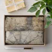 Vintage-Uhrmacher-Collage-Muster Seidenpapier (Geschenk)