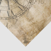 Vintage-Uhrmacher-Collage-Muster Seidenpapier (Ausschnitt)