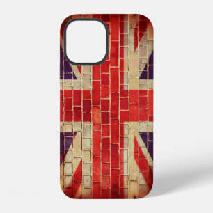 Vintage-UK-Flagge auf einer Ziegelwand Case-Mate i iPhone 12 Hülle