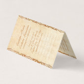 Vintage ukiyo-e japanese Damen mit Schirmkunst Visitenkarten (Rückseite)