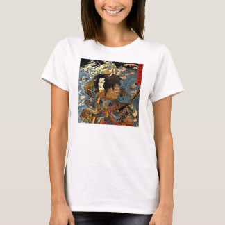 Vintage Ukiyo-e japanische Samurai-Malerei T-Shirt