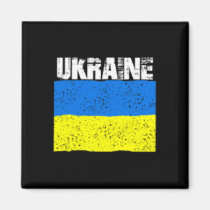 Vintage Ukraine abgenutzt ukrainische Flagge Ständ Magnet