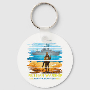 Vintage Ukraine - Flaggenstaat der Briefmarke in d Schlüsselanhänger