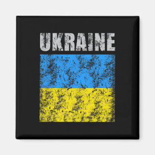 Vintage Ukraine Ukrainische Flagge Pride 9 Magnet