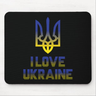 Vintage Ukraine Ukrainische Flagge Stolz 4 Mousepad